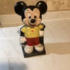 Disney Mickey Mouse Plastic Bank - Walt Disney Products/Play Pal Plastics